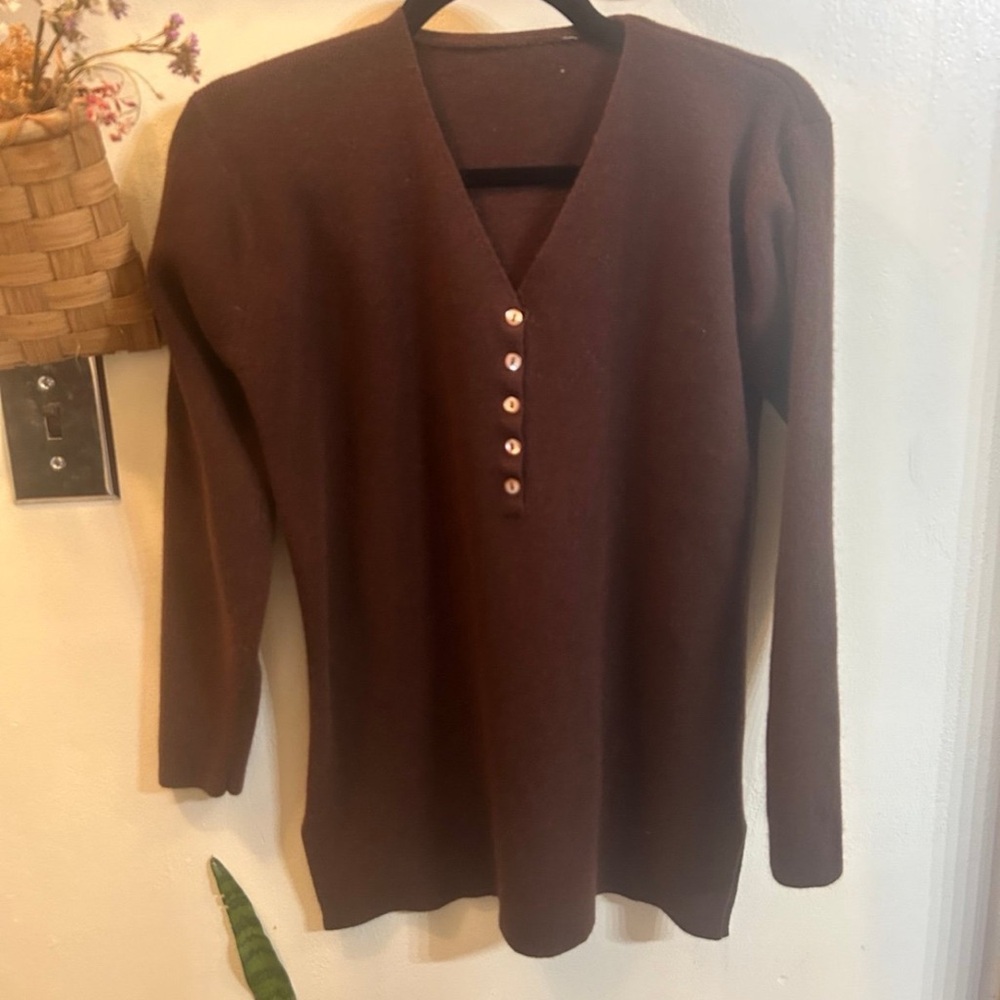 Button sweater